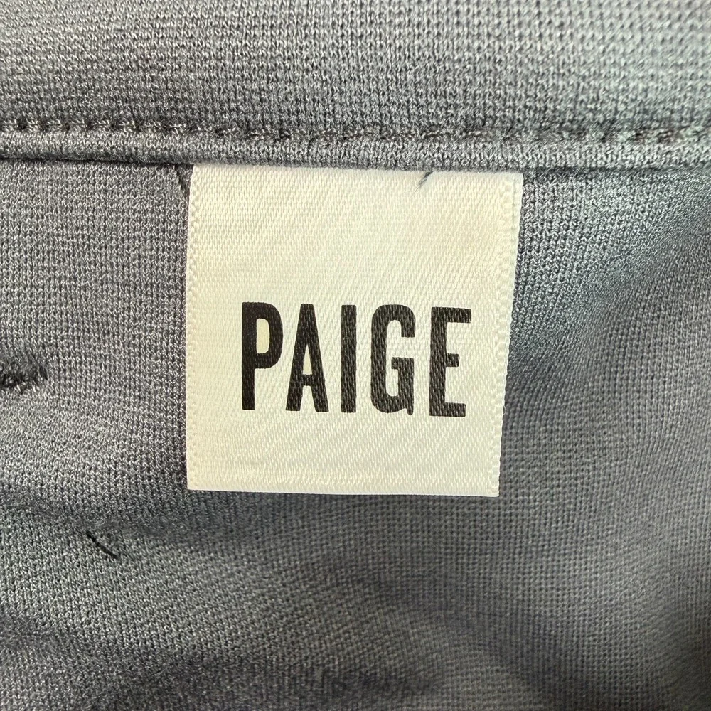 Paige Mens Stafford Trousers 40x33 Gray Performance Stretch Dress Pants Business